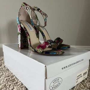 Steve Madden Carson Bright Multicolor Heels 5.5
